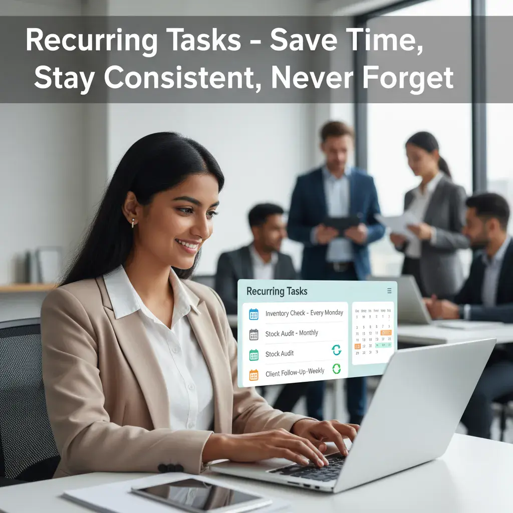 Recurring task dashboard in TMS tool